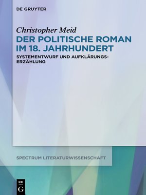 cover image of Der politische Roman im 18. Jahrhundert